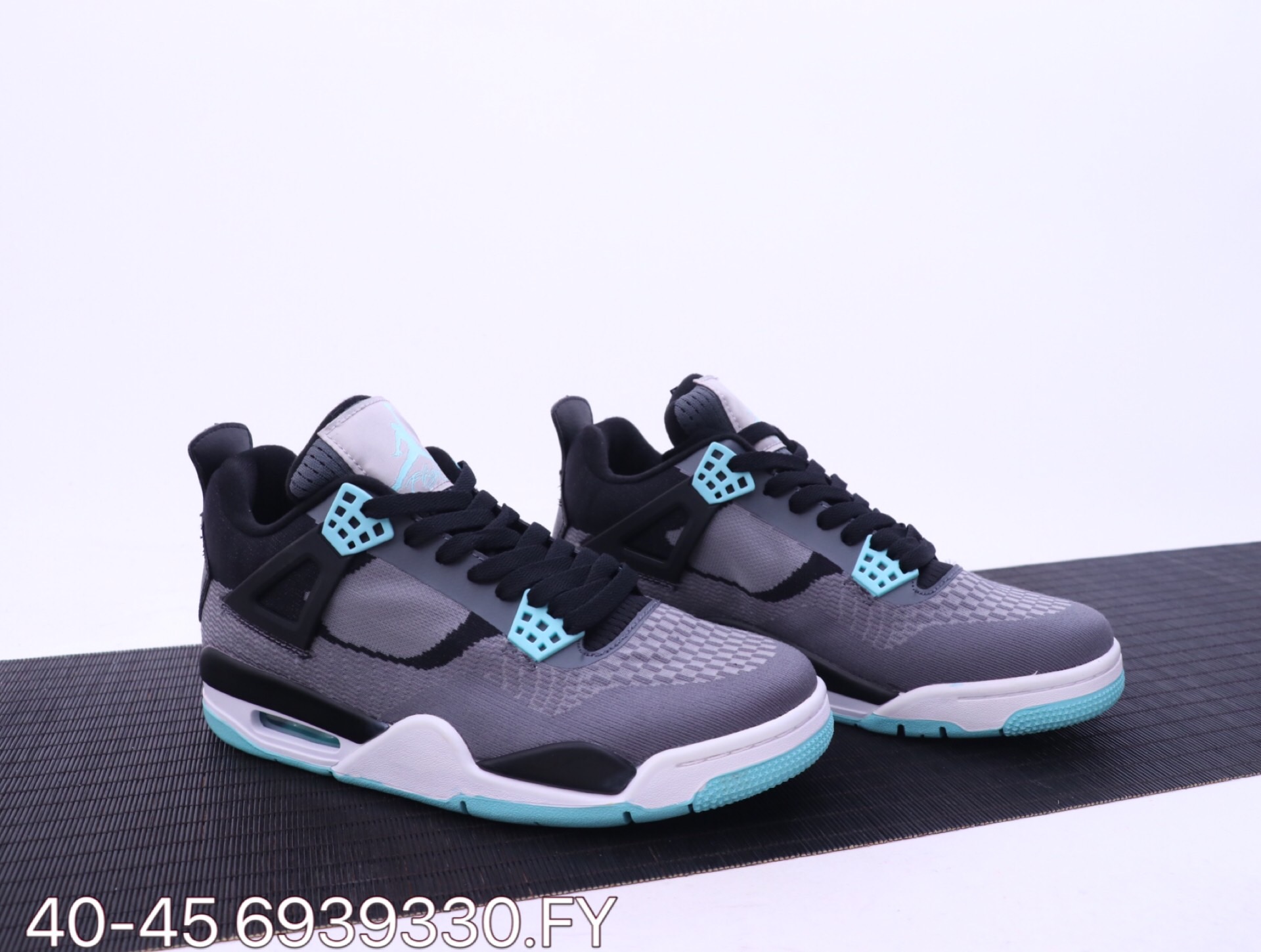 Original Jordan 4 Retro NRG Grey Black Jade